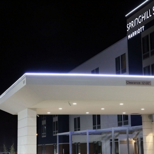 Porte Cochere Lighting Rigid LED 