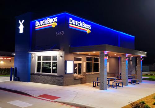 Dutch Bros Coffee Rowlett • Blue Laser® LED